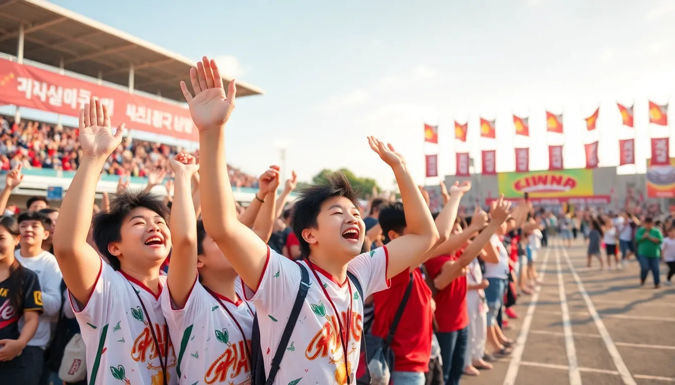 Athletes prepare for a Go Gwangryeol sports competition, showcasing their skills and dedication as spectators eagerly gather to witness the event.